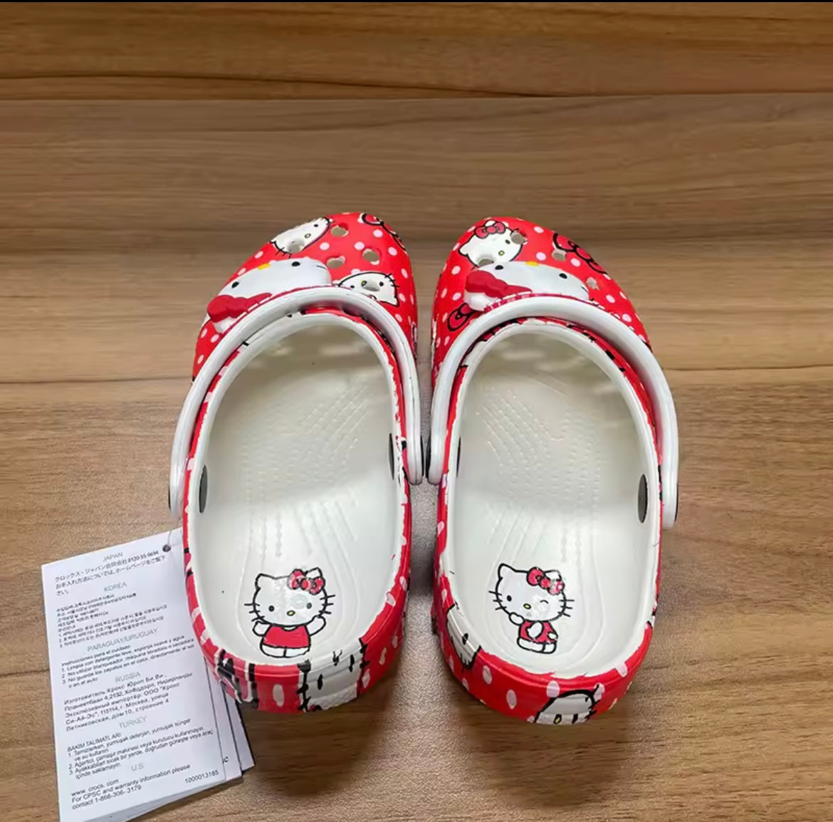 HK RED SLIPPERS