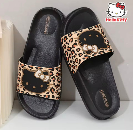 HK BROWN SLIPPERS