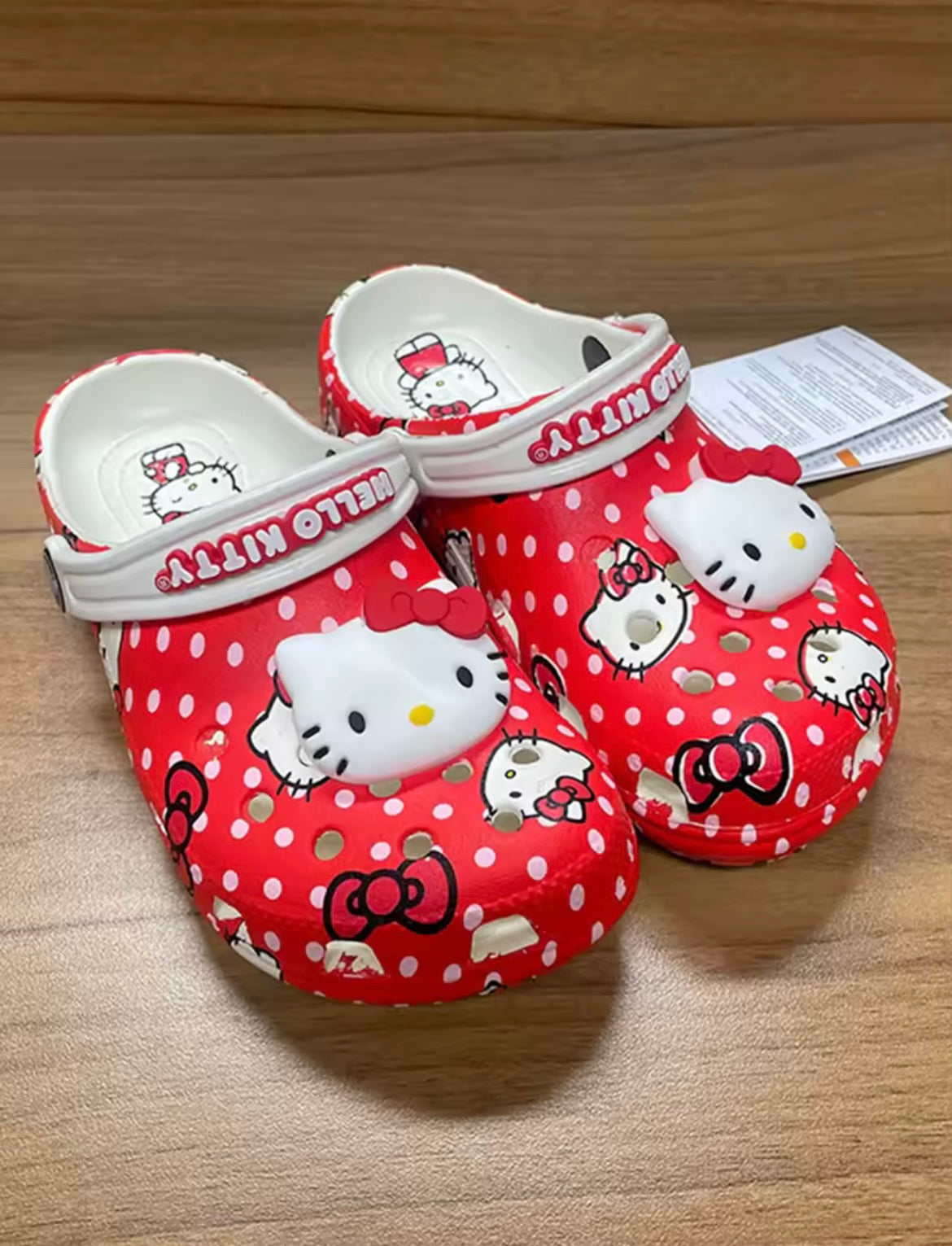HK RED SLIPPERS
